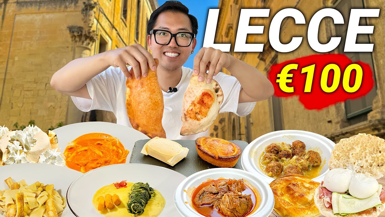 Челлендж €100 уличной еды в Лечче!! 🇮🇹 Челлендж провален..