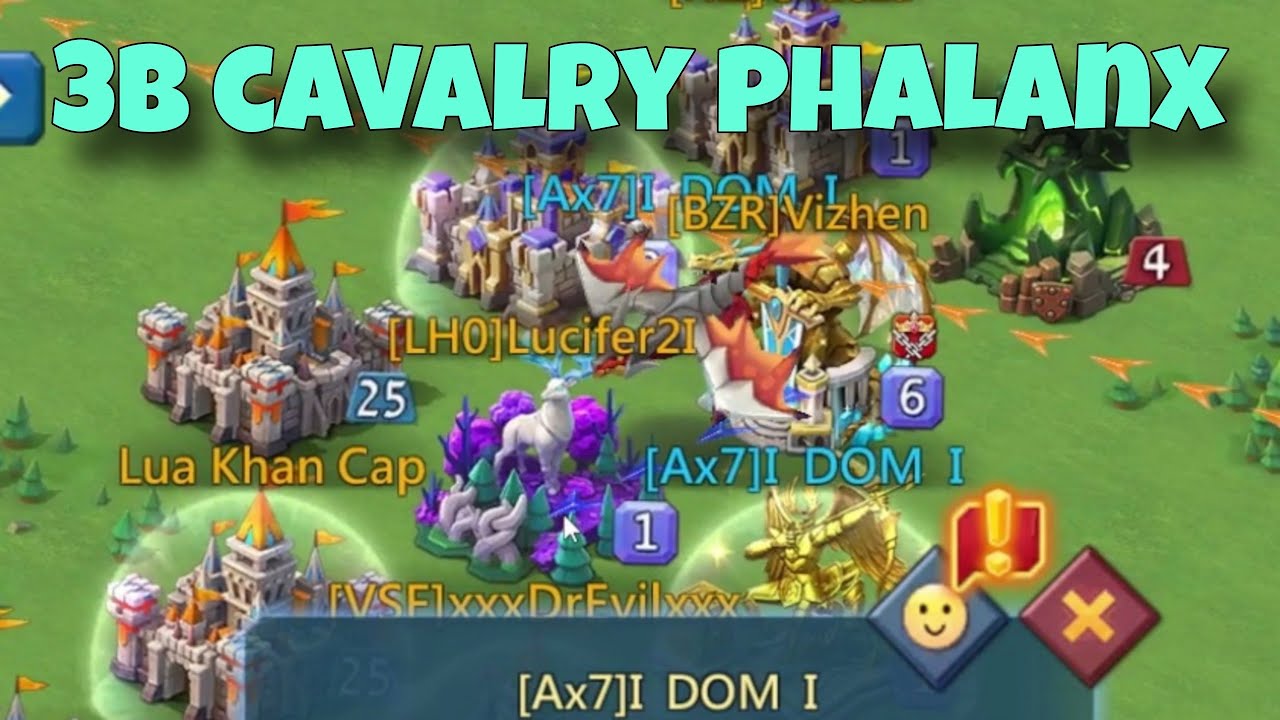 Lords Mobile - We found 3b on cavalry phalanx. This hit was too big