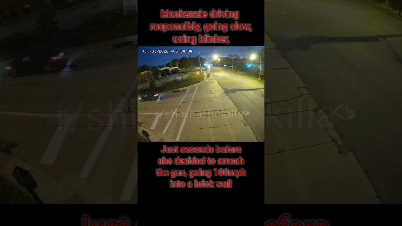 ALL surveillance footage of Mackenzie Shirilla homicidal crash!
