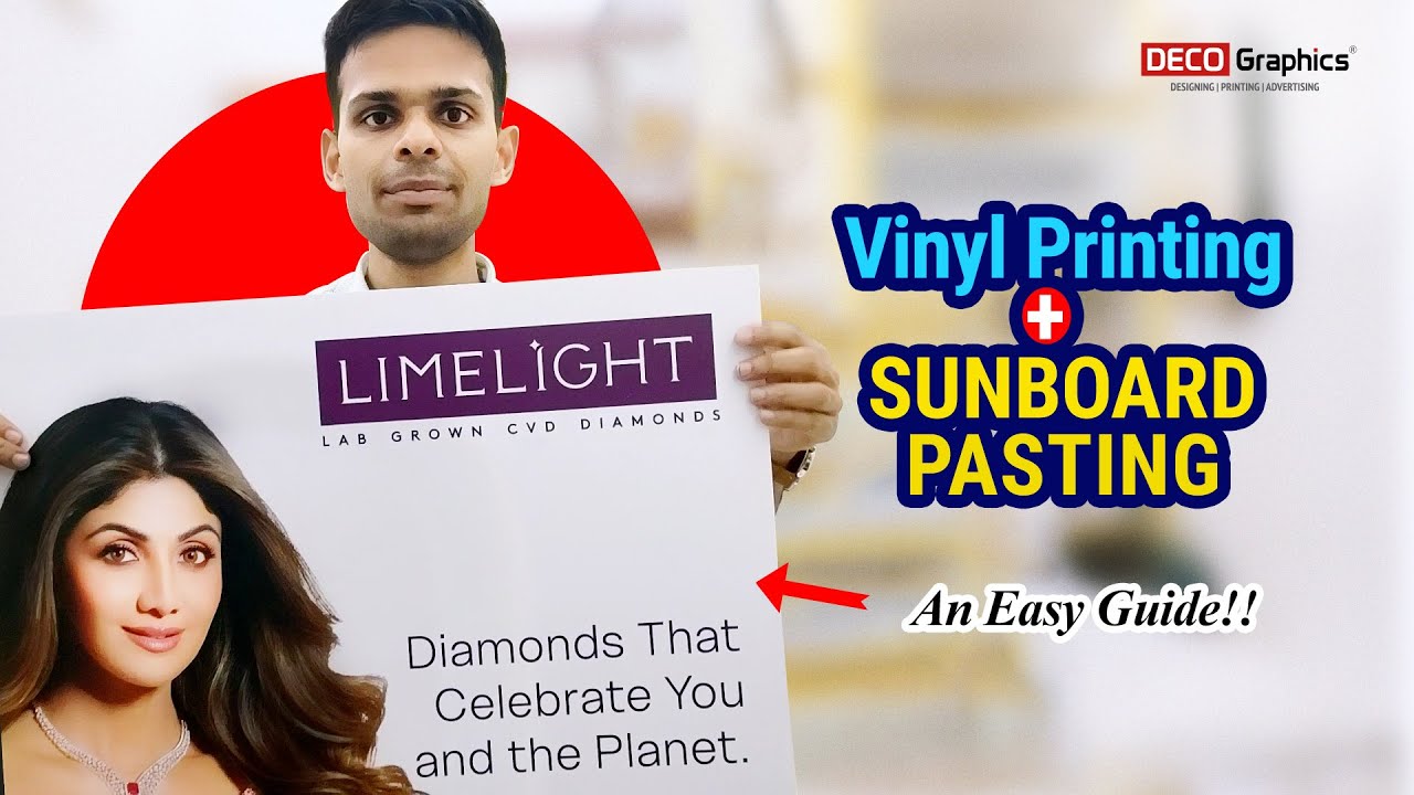 Vinyl Printing + Step-by-Step Sunboard Vinyl Pasting Guide | Deco Graphics | Vinyl Pasting