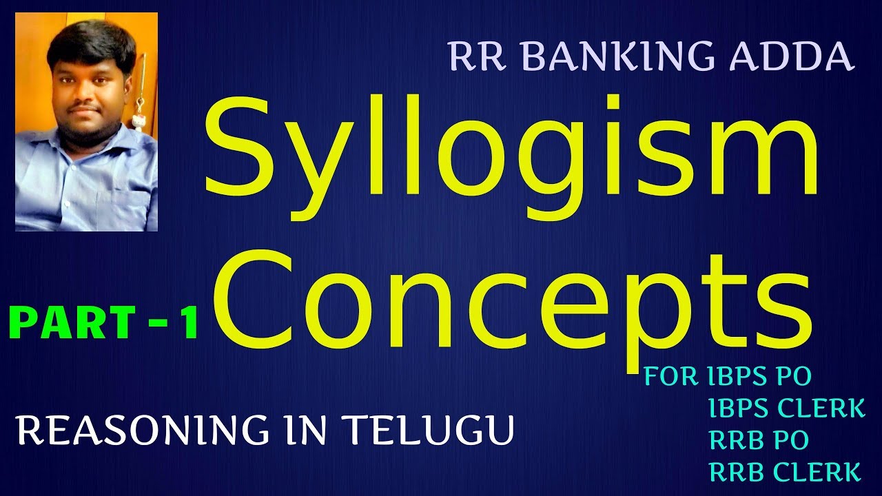Syllogism Concept In Telugu || Reasoning || Part 1