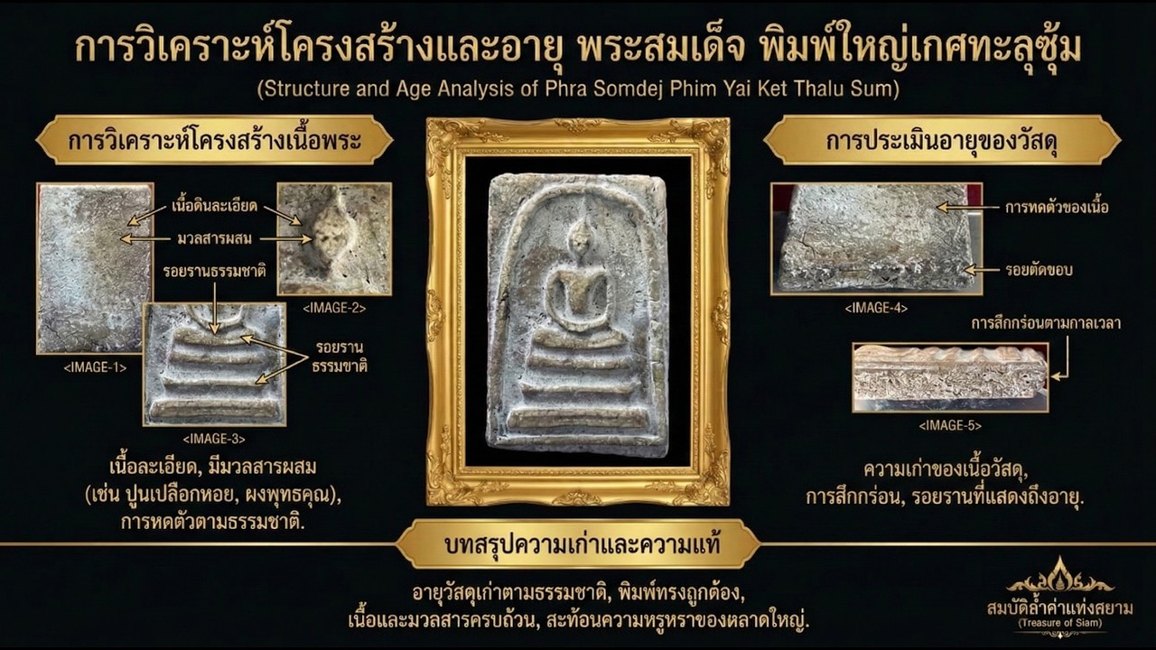 พระสมเด็จพิมพ์ใหญ่ เกศทะลุซุ้ม