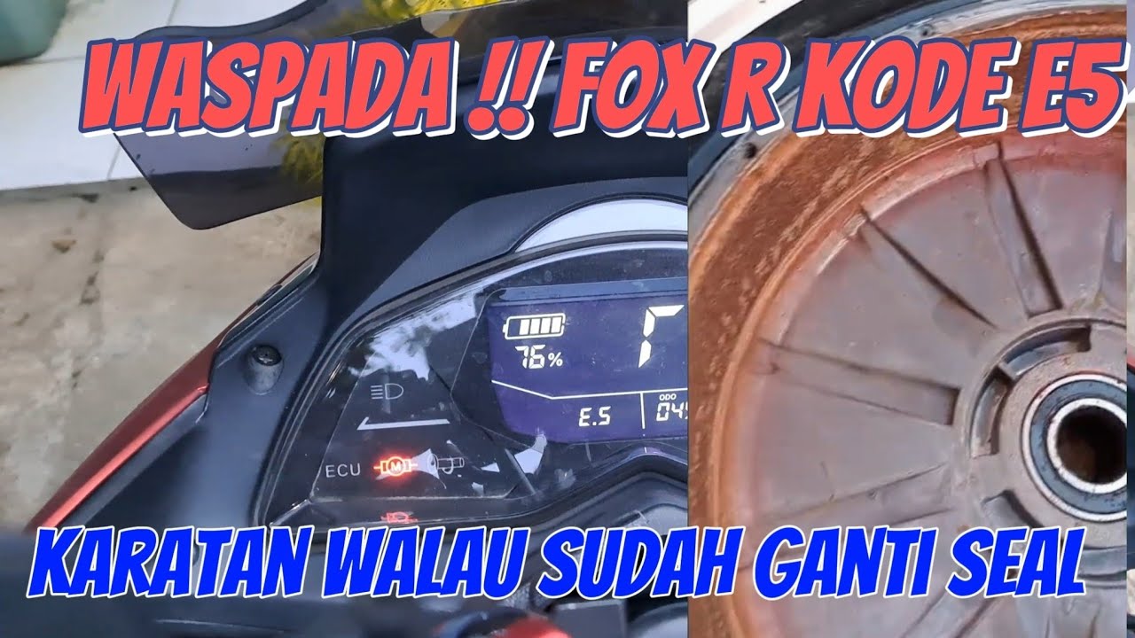 Kode e5 Polytron fox r | karat parah walau sudah ganti seal viton
