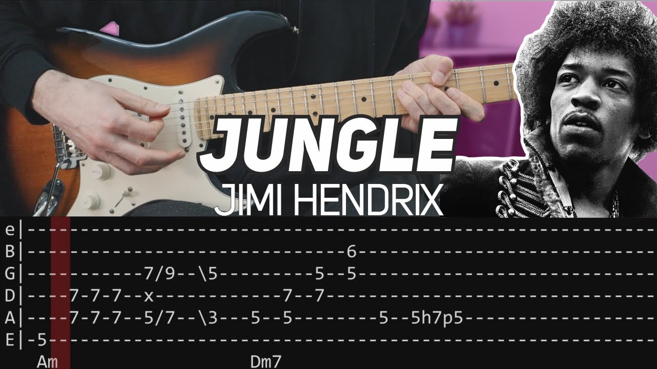 Jimi Hendrix - Jungle (Guitar lesson with TAB)