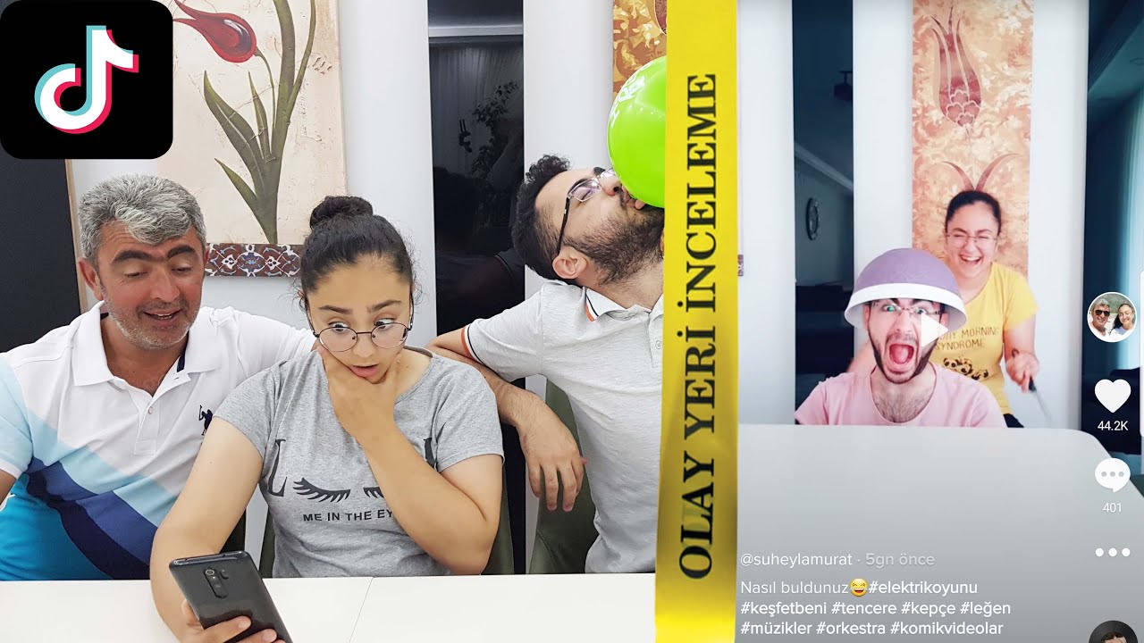 TikTok VİDEOLARIMIZI İZLEYİP HALİMİZE HEM KIZIYOR ,HEM GÜLÜYORUZ