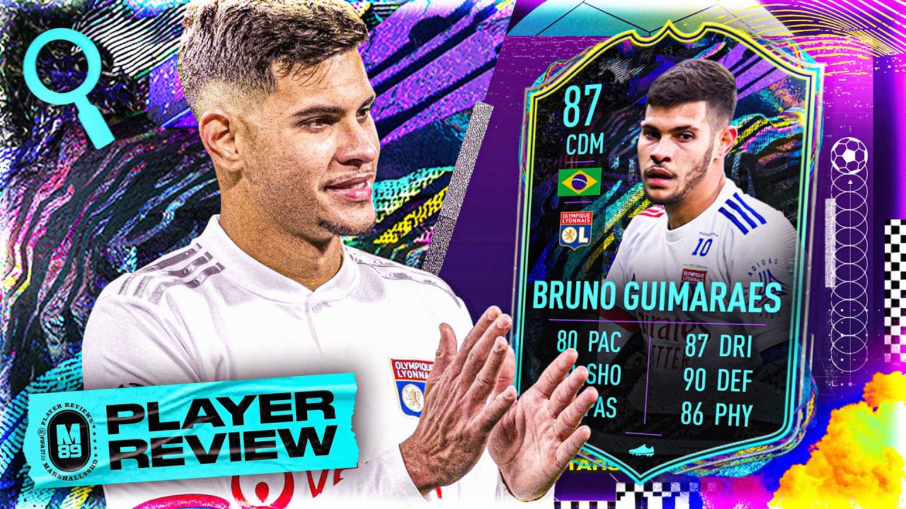 87 FUTURE STARS BRUNO GUIMARAES PLAYER REVIEW! | FUTURE STARS REVIEW | FIFA 21 Ultimate Team
