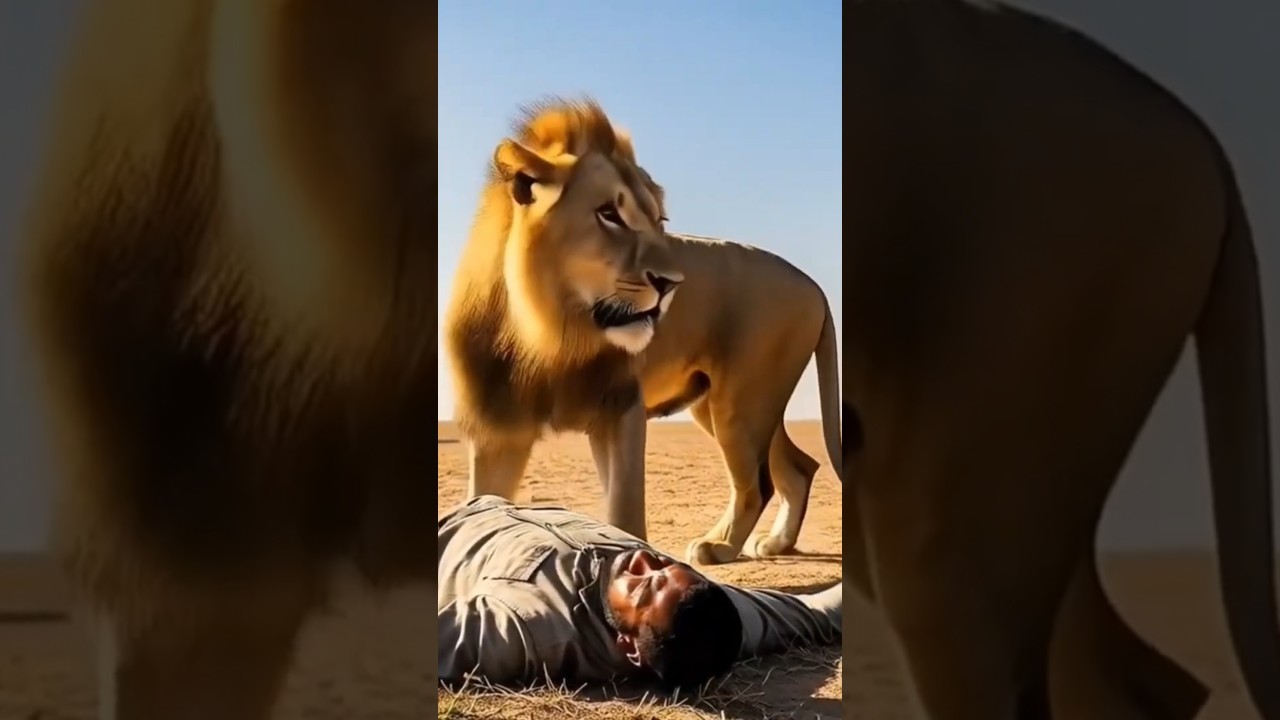 Lion & Elephant United&hellip; What Happened Next Shocked the Jungle #lionrescue #lion #rescuestory