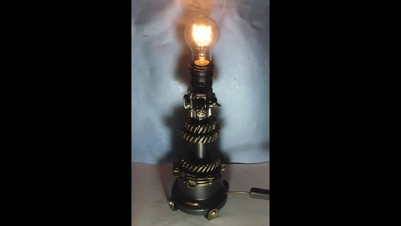 как сделать стимпанк светильник своими руками \  how to make a steampunk lamp