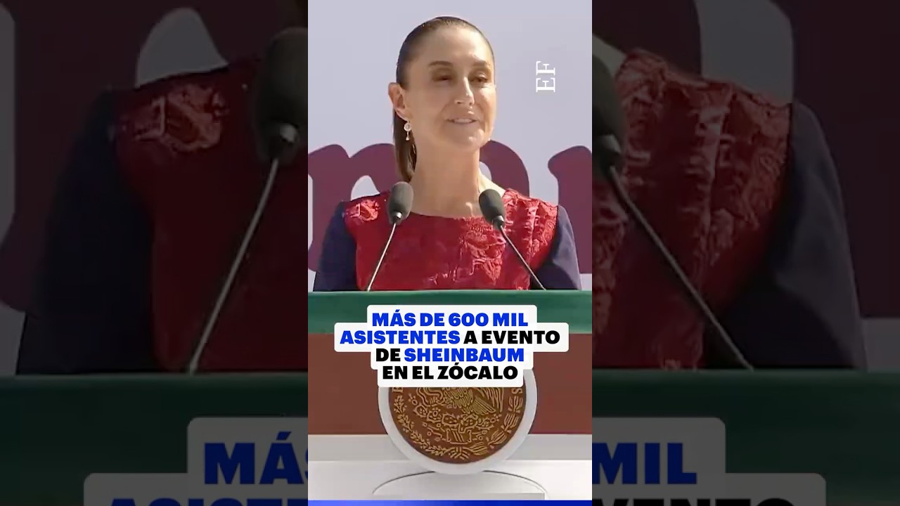 M&aacute;s de 600 MIL ASISTENTES en Z&Oacute;CALO en EVENTO de Sheinbaum
