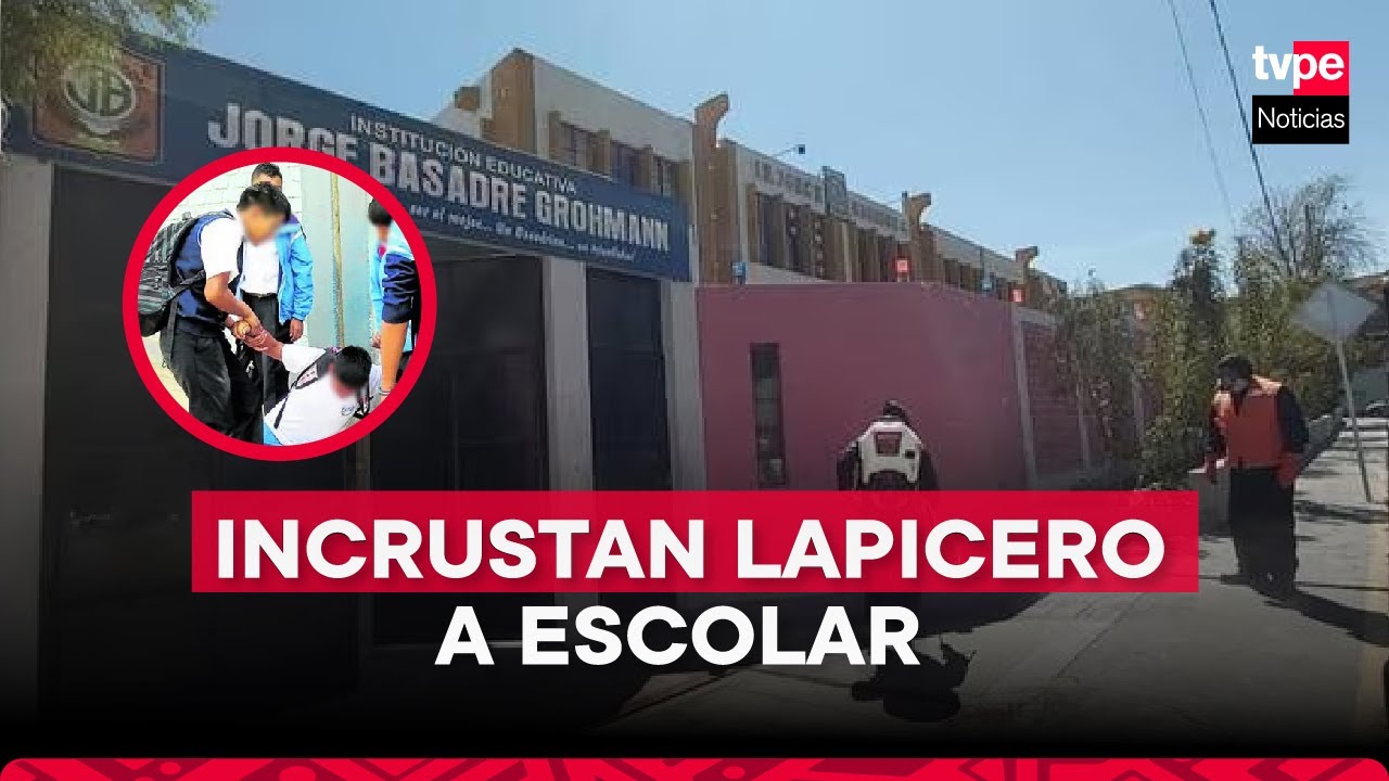Arequipa: escolares le incrustaron lapicero a compañero de colegio