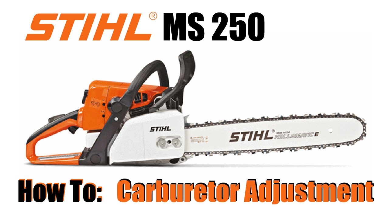 Как отрегулировать карбюратор на бензопиле, воздуходувке или триммере Stihl MS250
