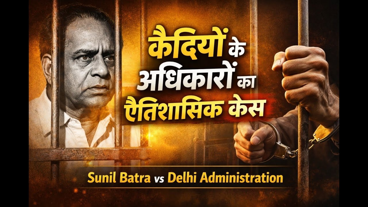 कैदियों के अधिकारों का ऐतिहासिक केस | Sunil Batra Case