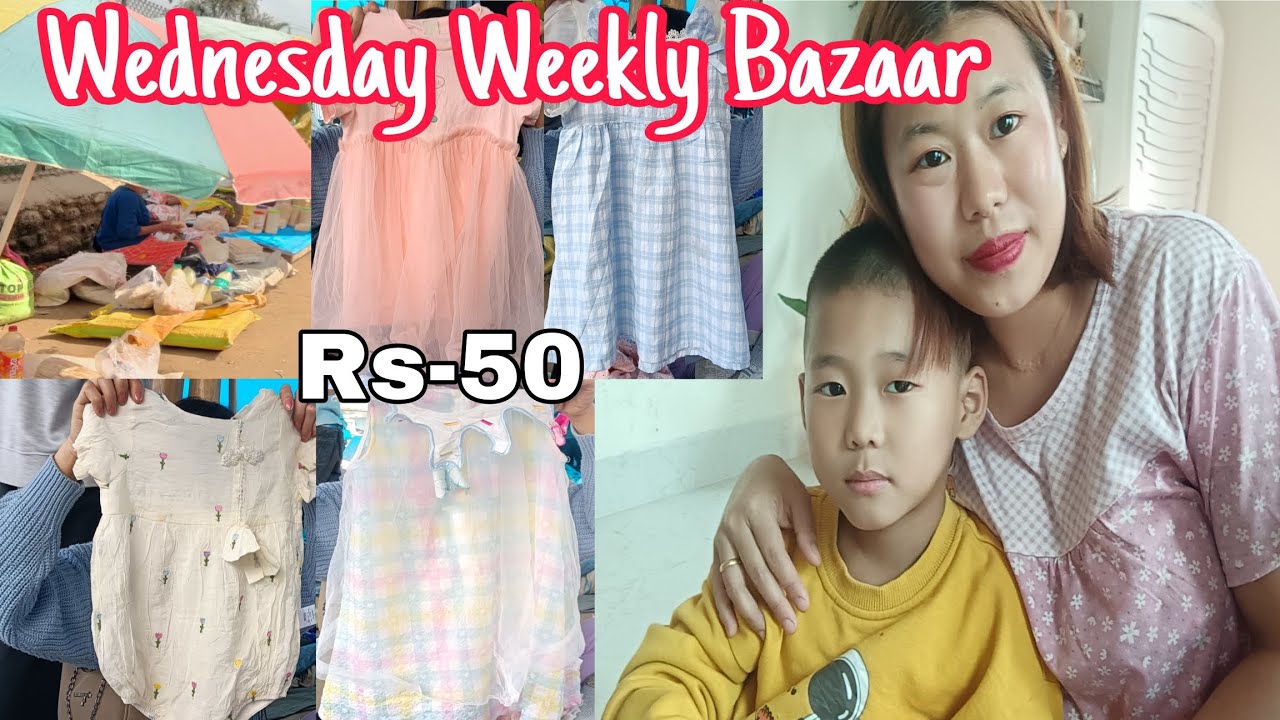 Wednesday Weekly Bazaar Dimapur Supermarket Nagaland ||Second hand shopping vlog