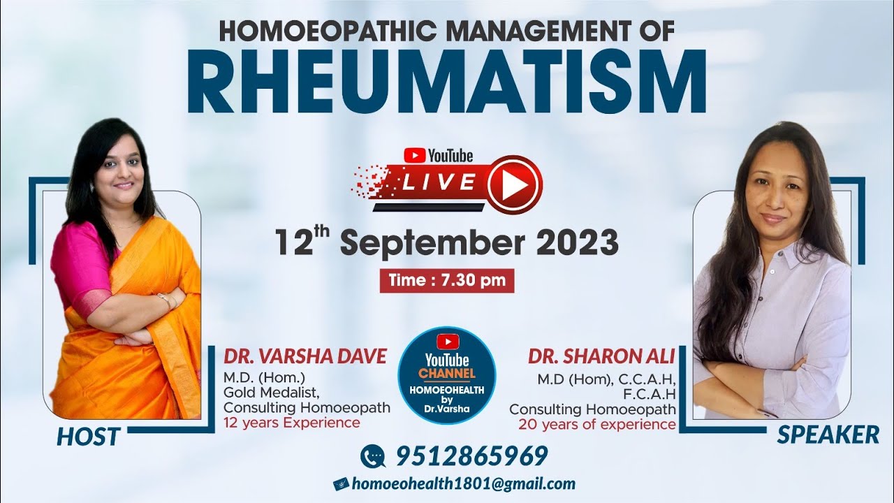 Homoeopathic Management of Rheumatism | by. Dr. Sharon Ali