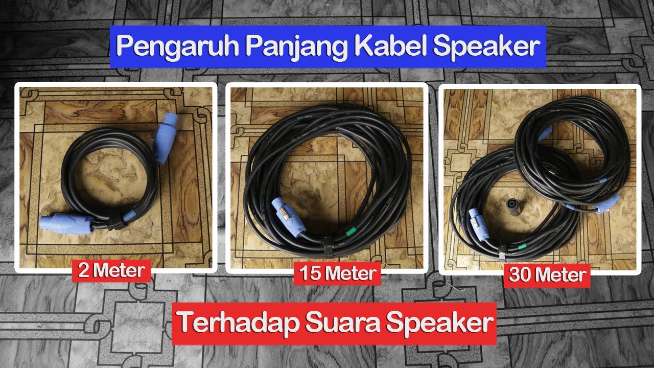 INILAH SALAH SATU PENYEBAB SPEAKER KALIAN LOYO! | COMPARE KABEL SPEAKER DENGAN PANJANG BERBEDA