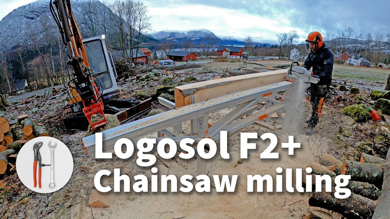 Milling lumber with the Logosol F2+ Chainsaw Mill