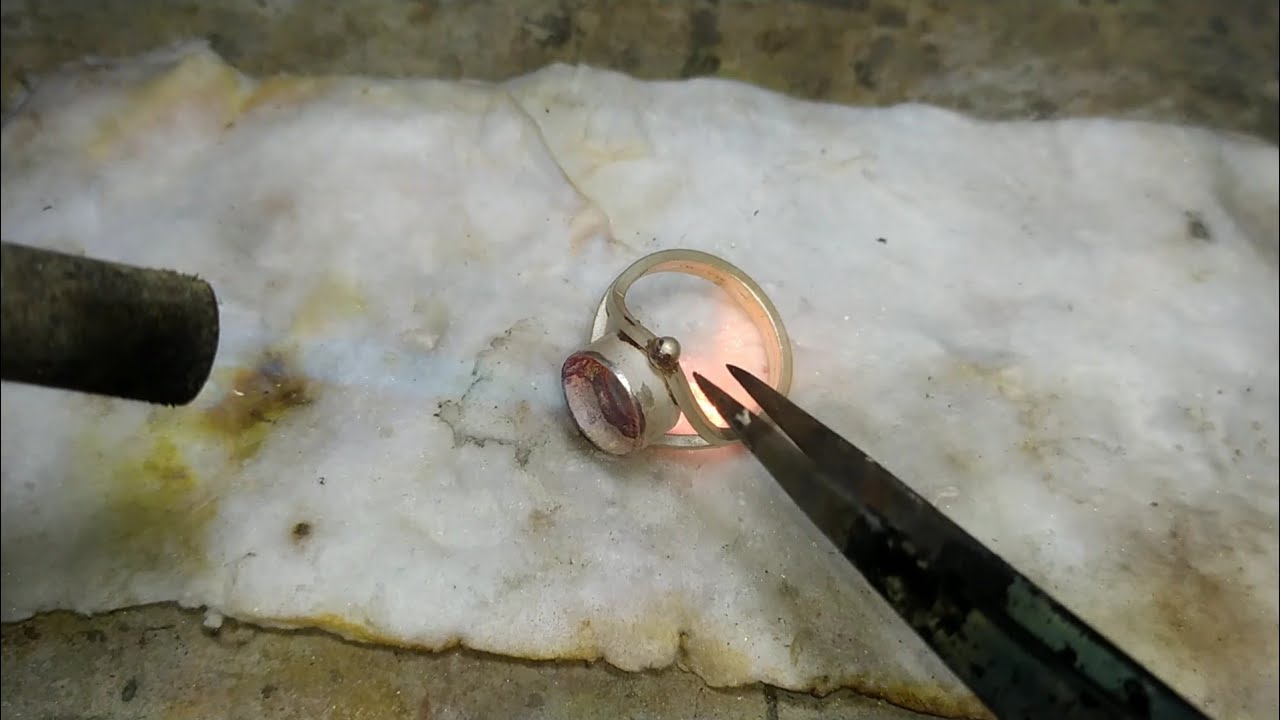 Mukta silver ring making ! pearl jewellery making ! How to make silver ring