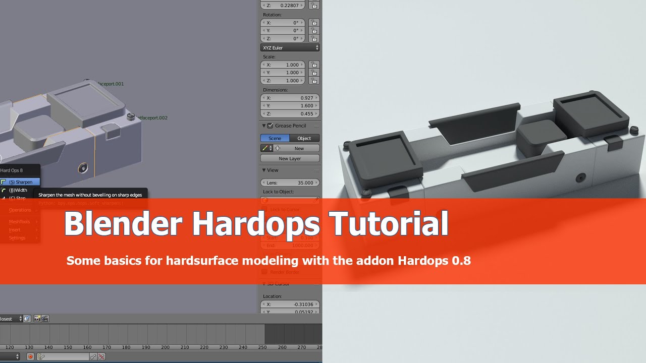 Blender Hardops Tutorial: Basics
