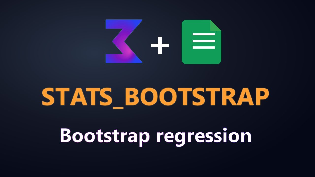 STATS_BOOTSTRAP function reference – bootstrap regression confidence intervals in Google Sheets