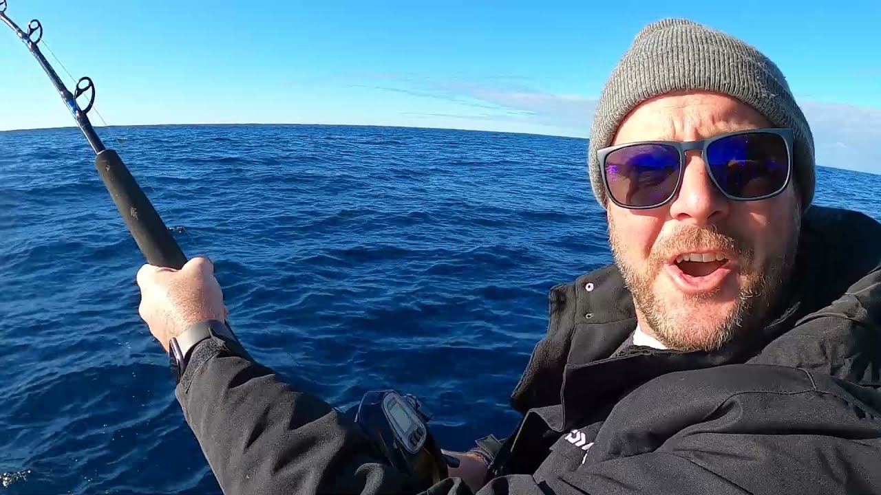 SUPER DEEP FISHING AT ITS BEST! UNBELIEVABLE  SUPER POD OF DOLPHINS AND HUMPBACKS.