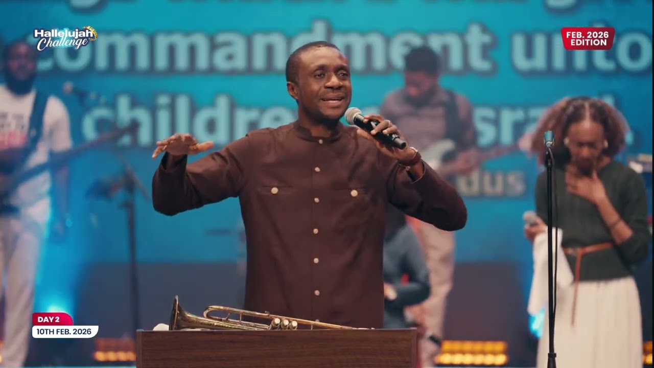The moment people shed tears 😢 as they worship during Day 2, Hallelujah Challenge#god