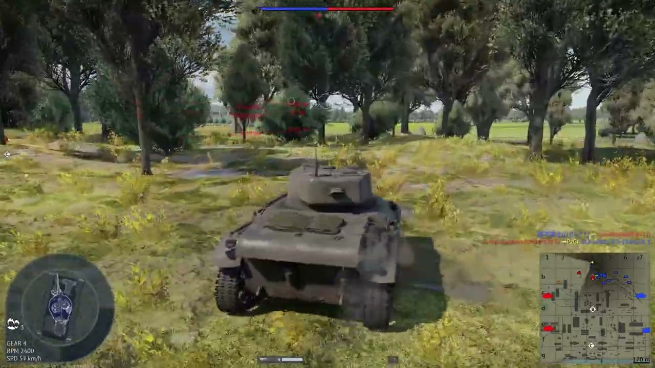 Locust Tank Destroys German SPGs | War Thunder