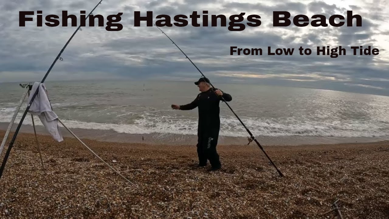 Collecting Fresh Lugworm then Fishing from low to high water at Hastings