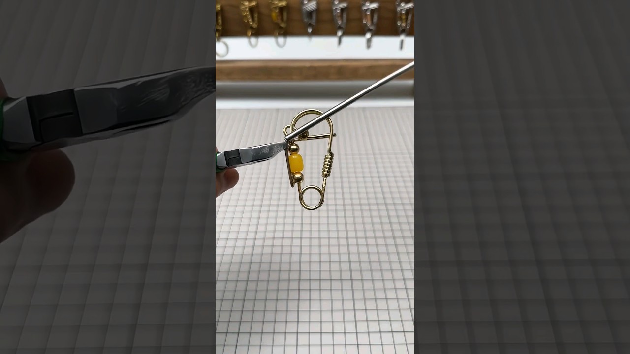 The process of making an artistic brass keychain 
