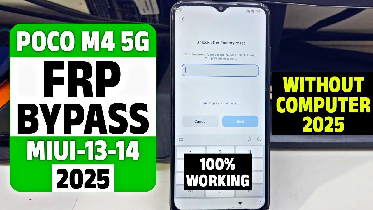 Poco M4 5G FRP Bypass MIUI 13 / MIUI 14 (2025) | No PC Needed!