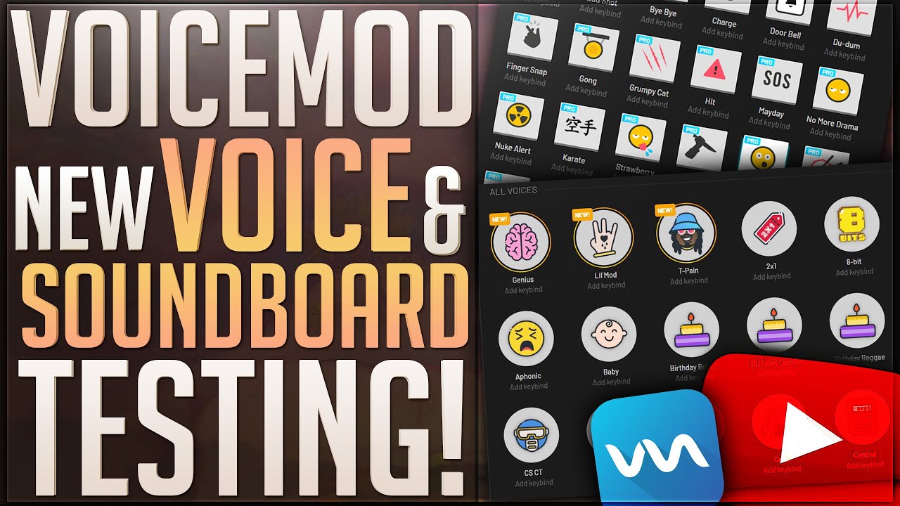 VoiceMod Pro All Voices & Soundboard Testing | Samples Of All Voice & Soundboard Audio in Voice Mod!