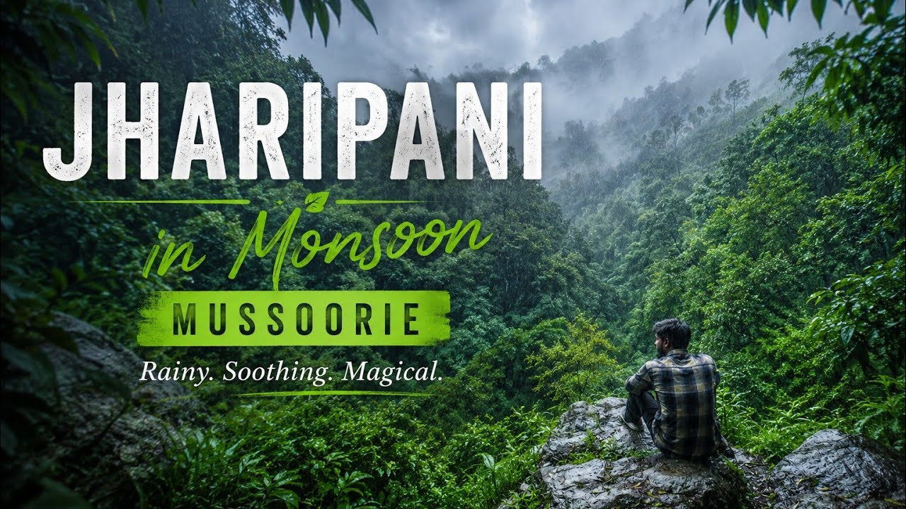 Jharipani Waterfall in Monsoon 🌿 | Rainy Day Adventure Mussoorie 