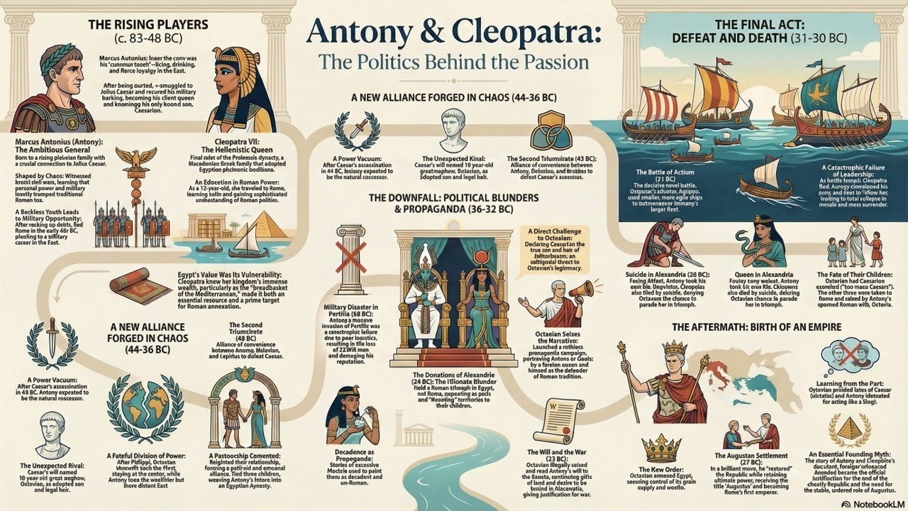 Marcus Antonius And Cleopatra's Greatest Romance History