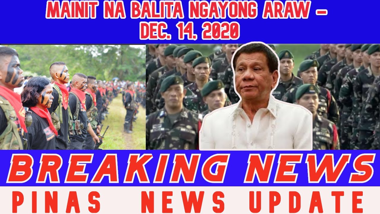 JUST IN: BREAKING NEWS - PINAS TODAY UPDATE - DEC. 14, 2020
