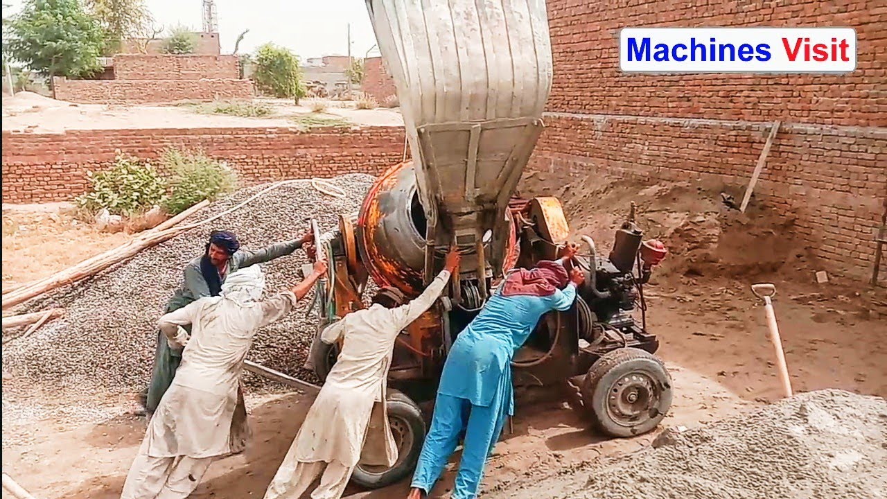 Mixture machine and  load lifting machine ki mukammal fiting || Machines visit