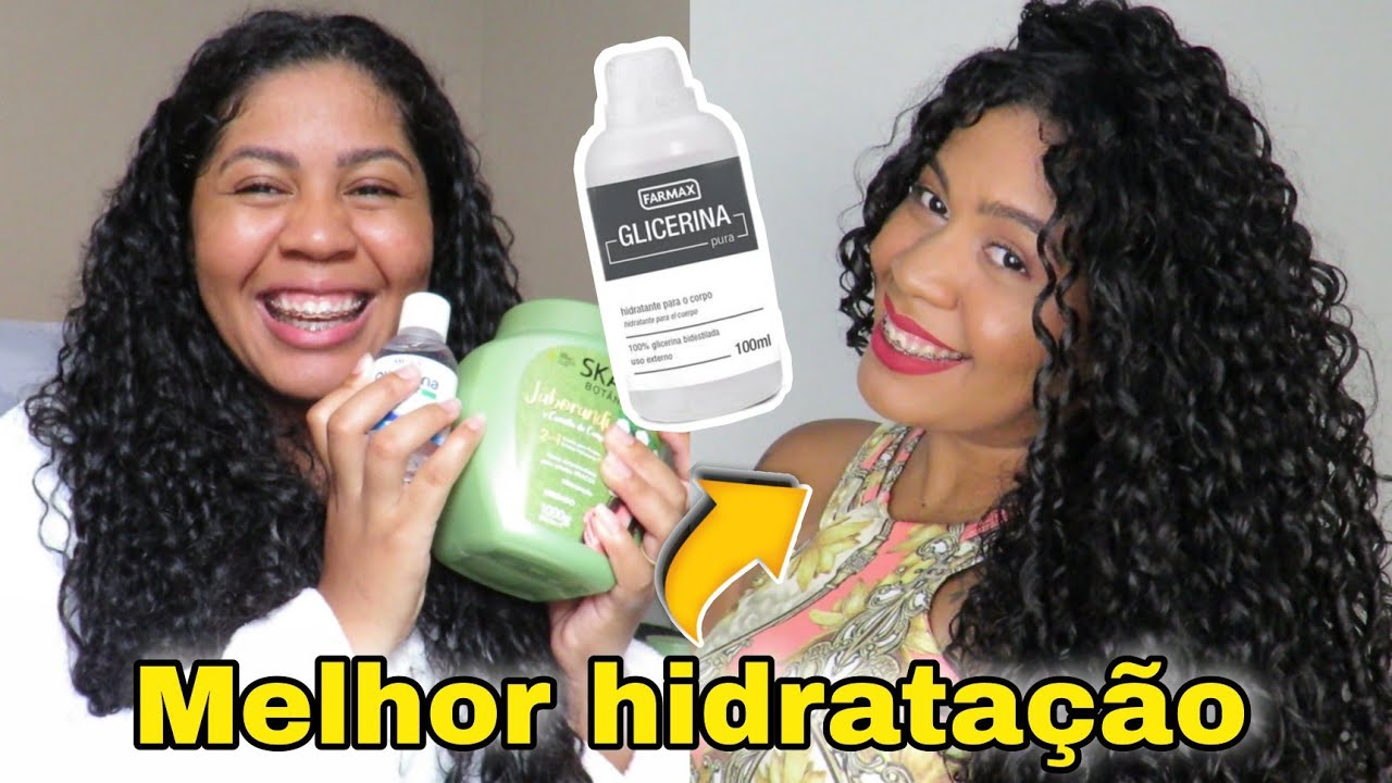 A MELHOR HIDRATAÇÃO CASEIRA DE TODOS OS TEMPOS - Hidratação com GLICERINA