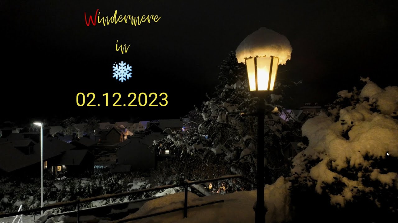 Windermere in snow 💥 02.12.2023 💥 DJI Osmo Pocket 3
