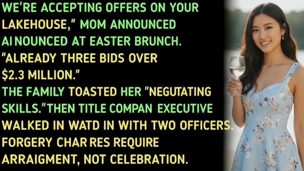 My Mother Announced She Was Selling My Property — The Handcuffs Came Next