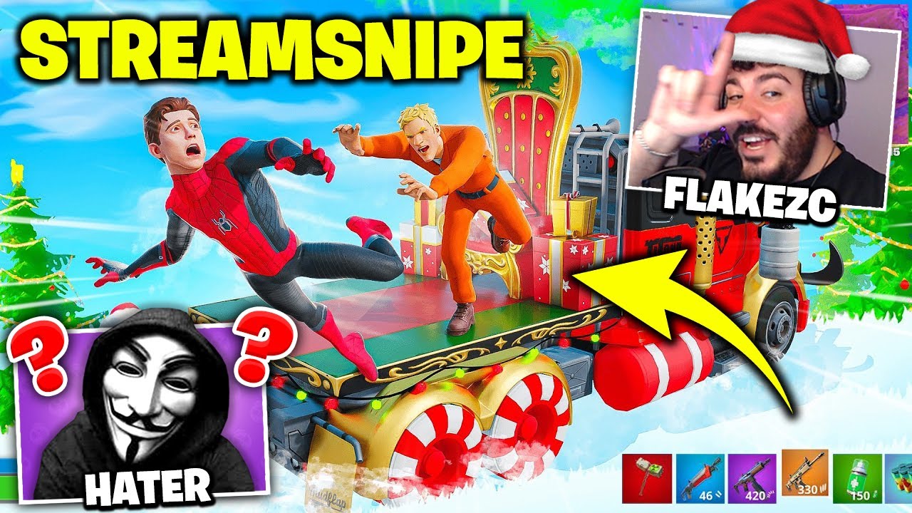 Ich STREAMSNIPE meinen größten HATER weil er NOSKIN MOBBT ... 🤬 Fortnite