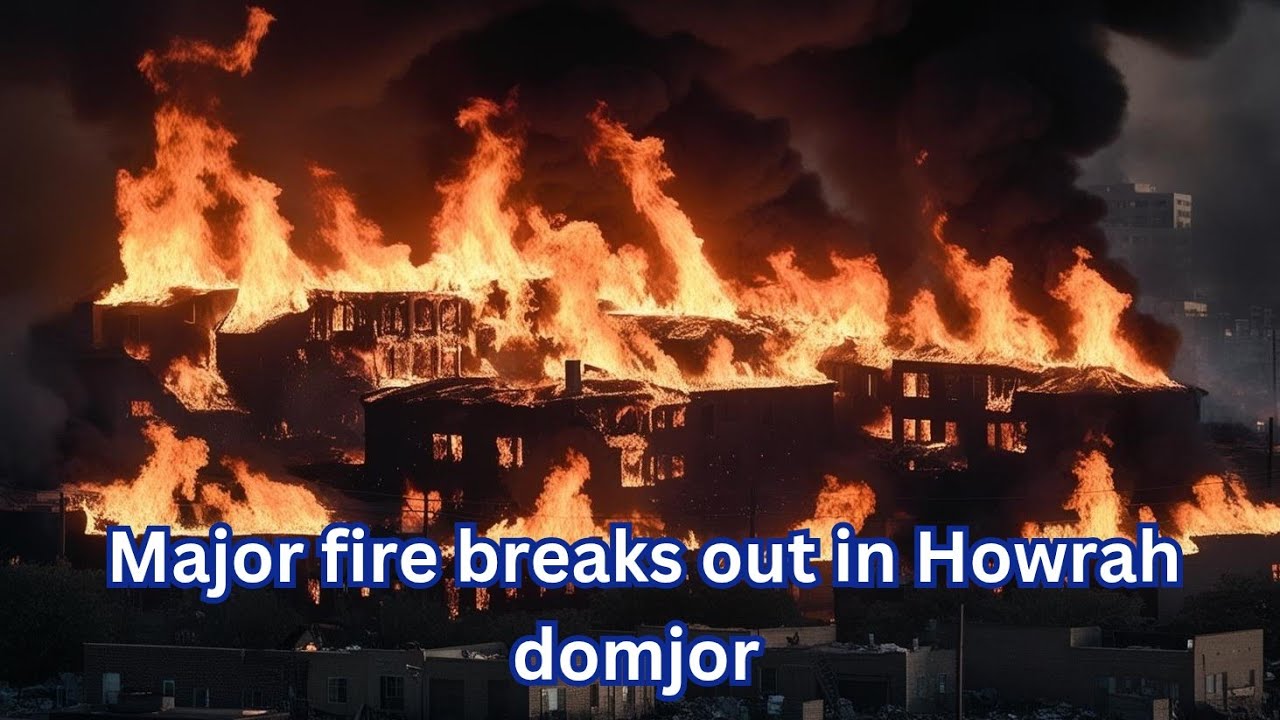 Howrah k Domjur bankra elaka me ek jute factory me lagi aag.