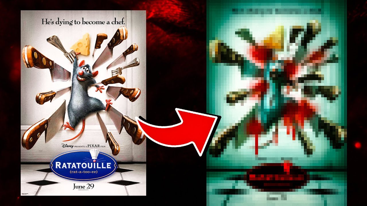 What Happens When Kids Movie Posters Get a HORROR Makeover