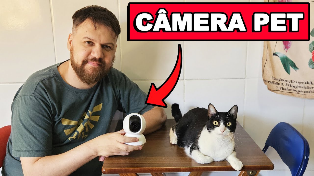 COMPREI UMA CAMERA PARA VIGIAR OS GATOS