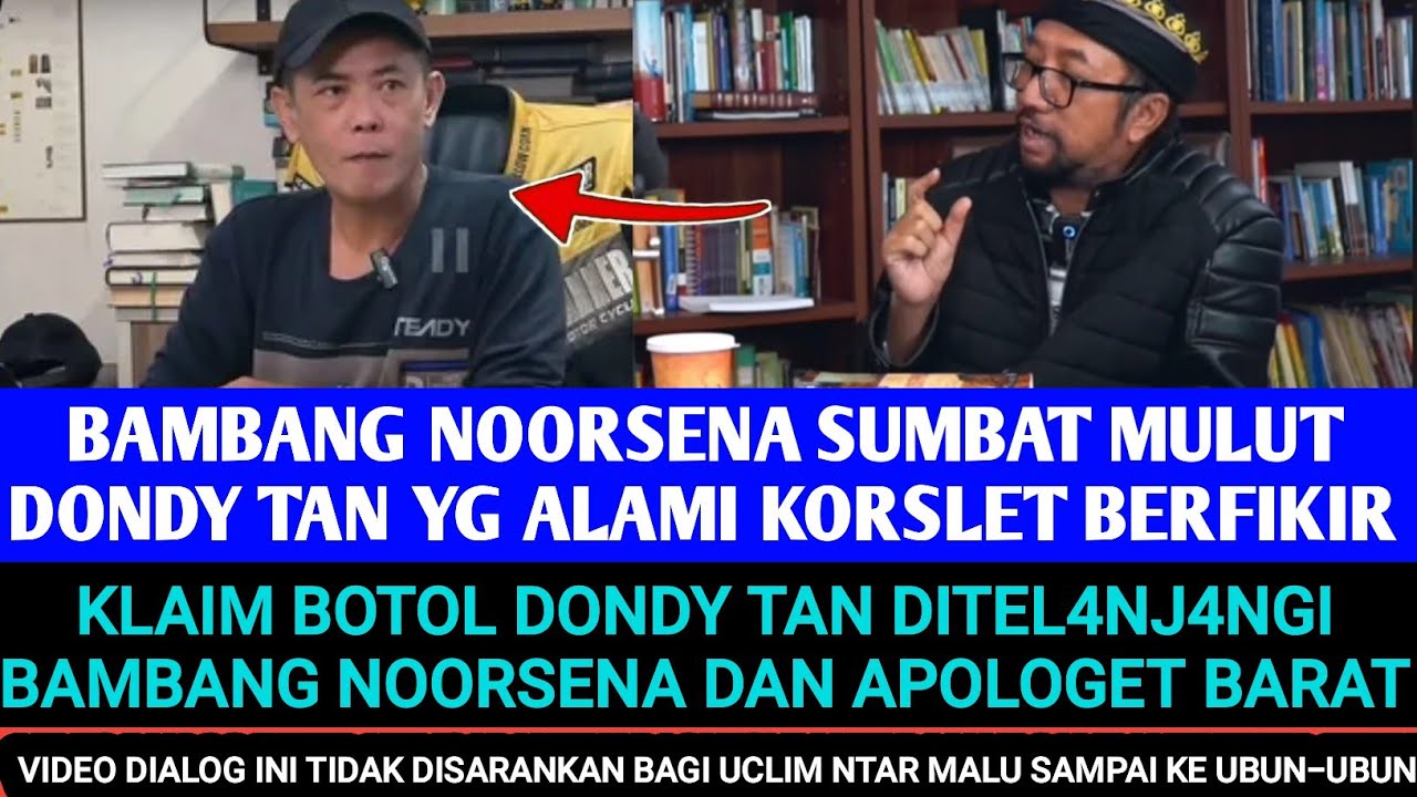 Mampoz‼️Bambang Noorsena Sumbat Mulut Dondy Tan Dalam Debat Agama Islam vs Kristen‼️