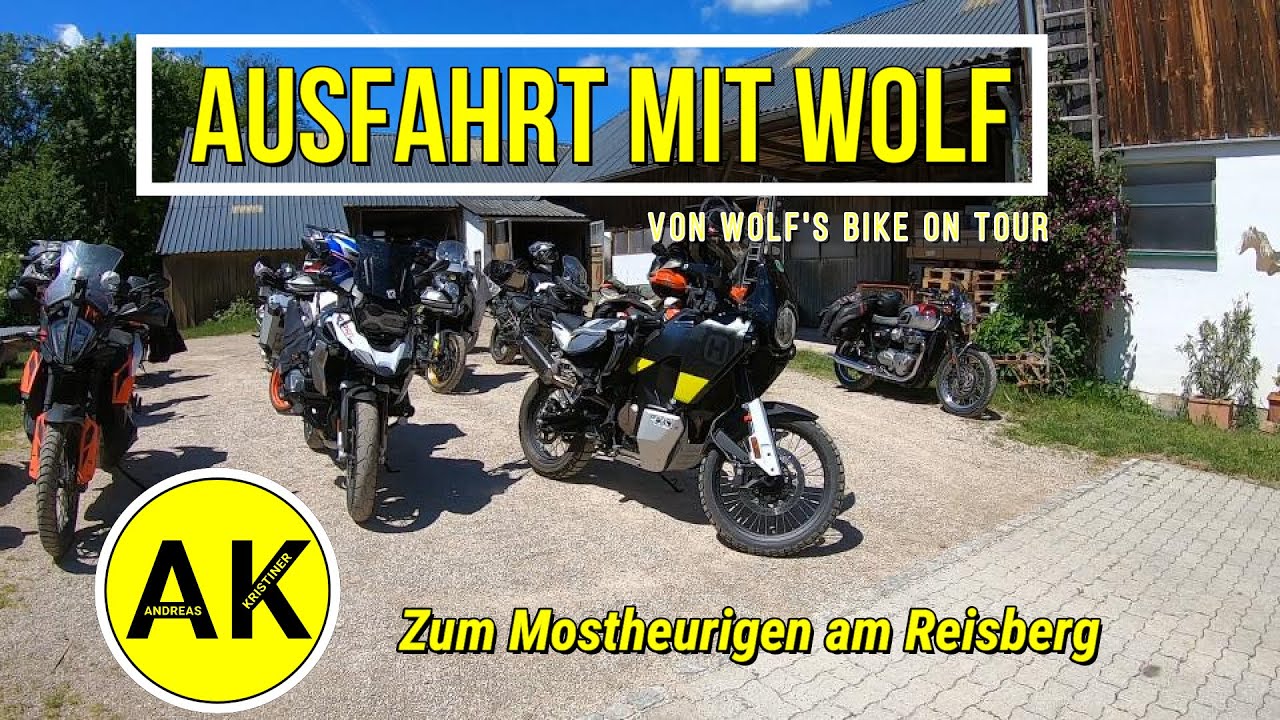 Motorrad Ausfahrt mit WOLF von Wolfs Bike on Tour, Suzuki V-Strom 1000XT, Husqvarna Norden 901