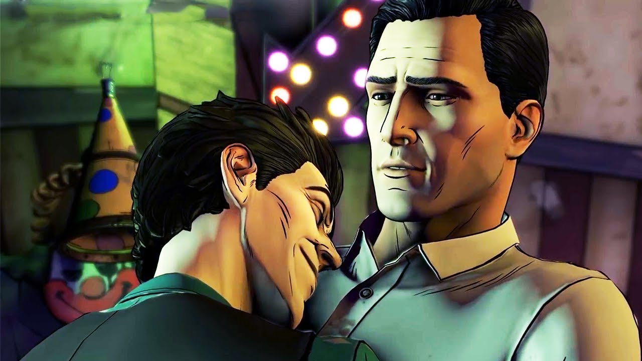 Joker & Bruce Wayne Bond Then Hug Each Other + They Fight (Telltale Series)