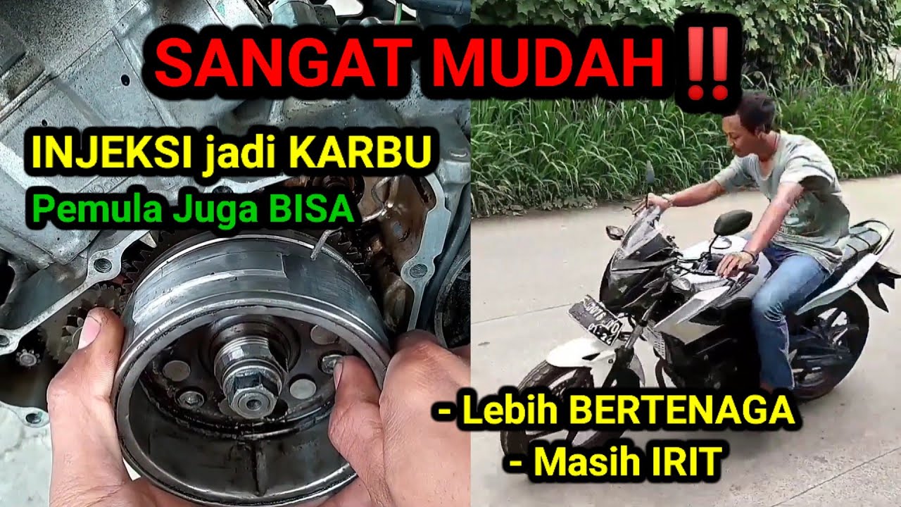 CARA MERUBAH INJEKSI JADI KARBURATOR PEMULA JUGA BISA‼️