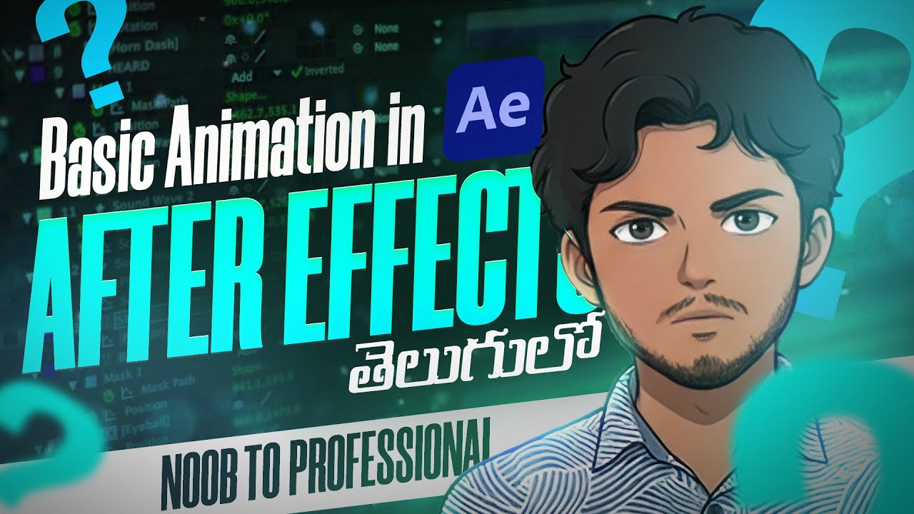 Animation in After Effects || AE Basics || Telugu || #ae #aectutorial #telugu #editing #capcut #ae