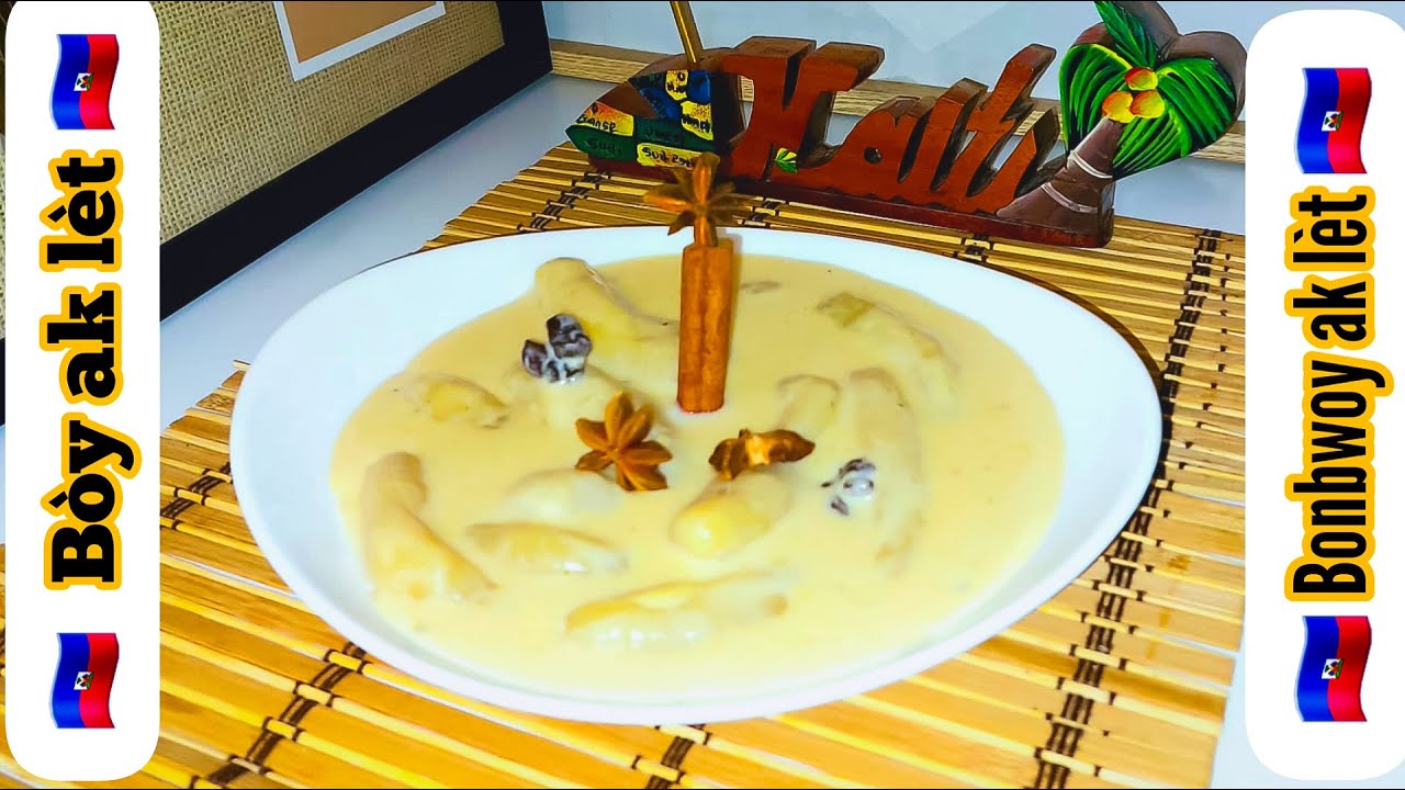 65) Me koman pou'n fè bòy ak lèt, dombré haïtien au lait // Recette cuisine haïtienne
