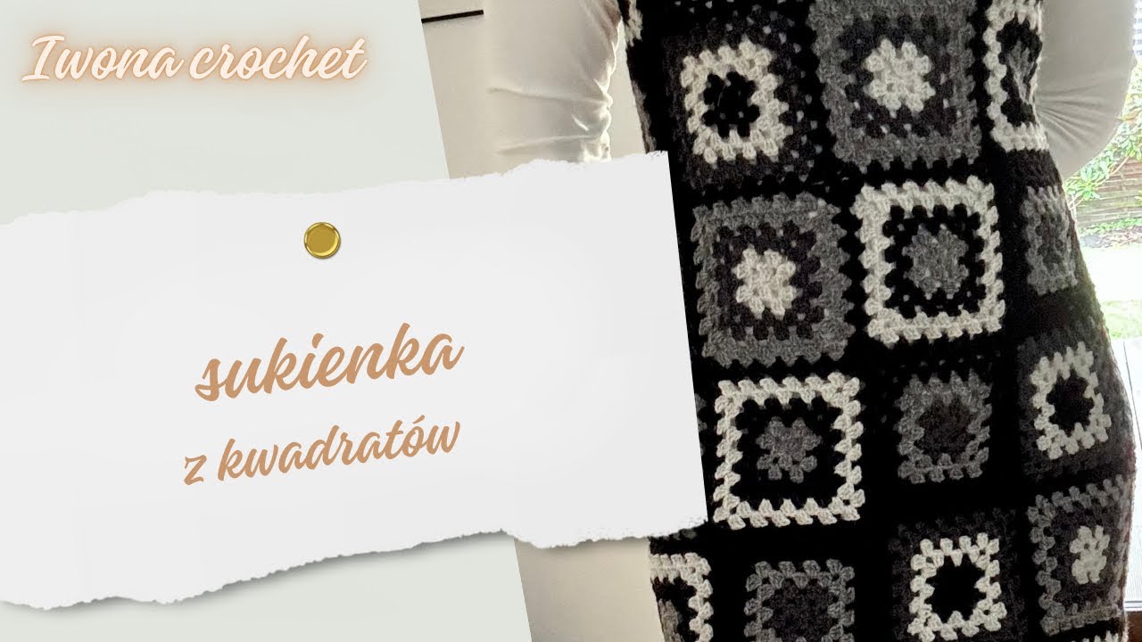 Sukienka z kwadratów