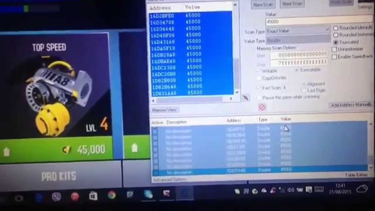 Asphalt 8 : Airborne Hack Cheat Engine Win 10