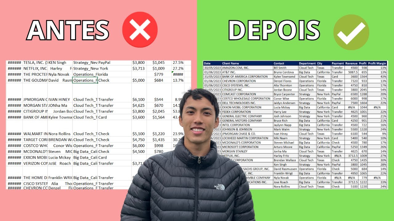 Como Fazer Limpeza de Dados Com Excel | Excel para análise de dados | LINK PARA PLANILHA DISPONÍVEL